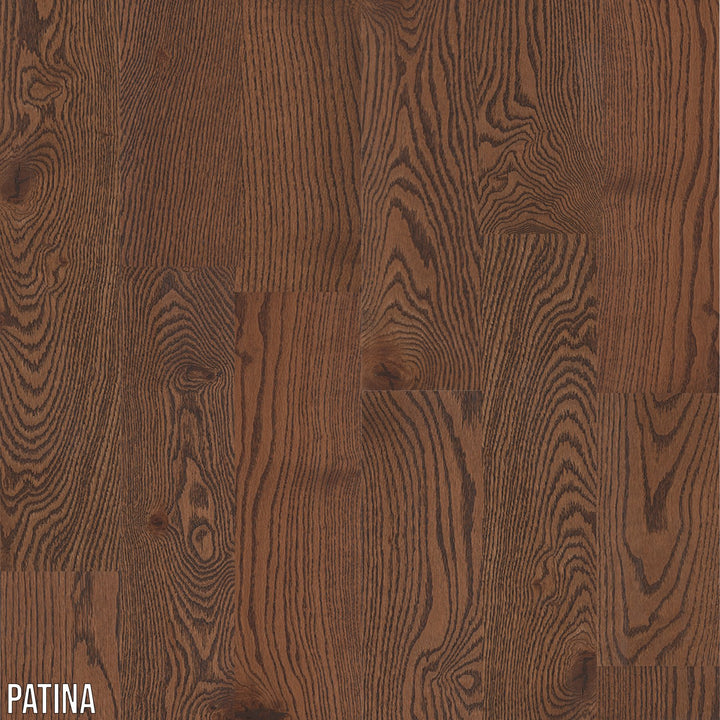 SOLID BRUSHED OAK PATINA - 3/4" x 4-15/16" - BILTMORE COLLECTION