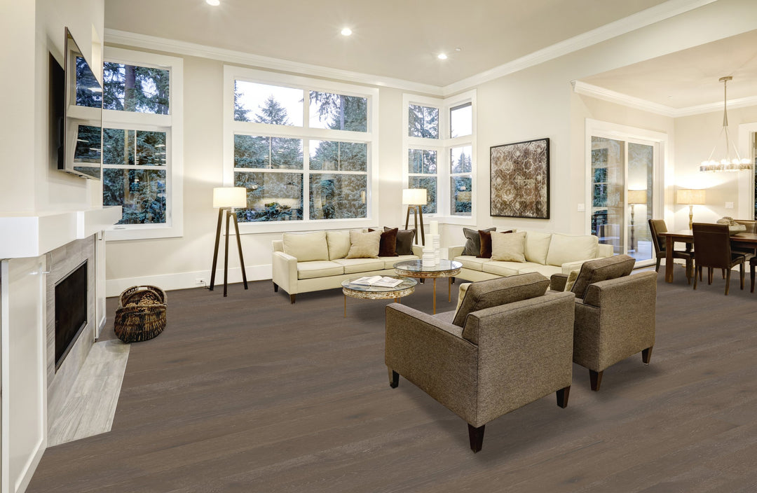 ENGINEERED LONG STRIP BRUSHED OAK AGAVE - 1/2" x 7-1/2" - CHARLESTON COLLECTION