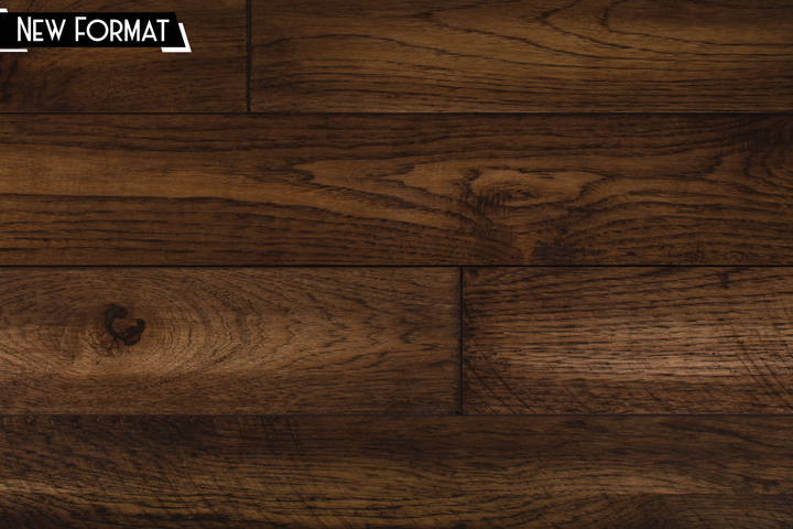 ENGINEERED HICKORY COVERED BRIDGE - 9/16" x 5" - BARNWOOD SELECT COLLECTION