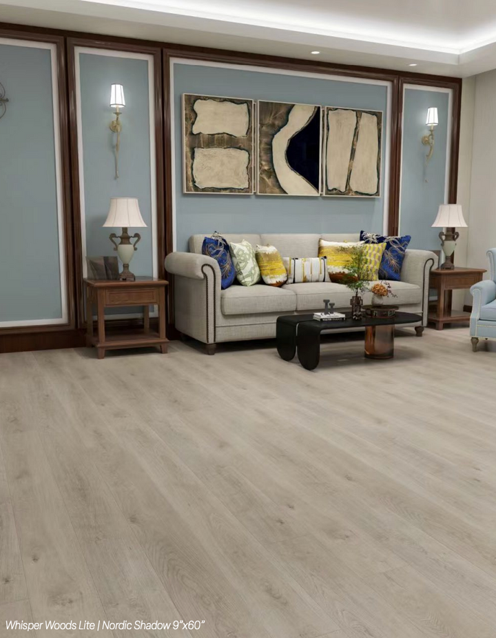 EVOLUX NORDIC SHADOW  | 9" x 60"  WHISPER WOODS LITE COLLECTION