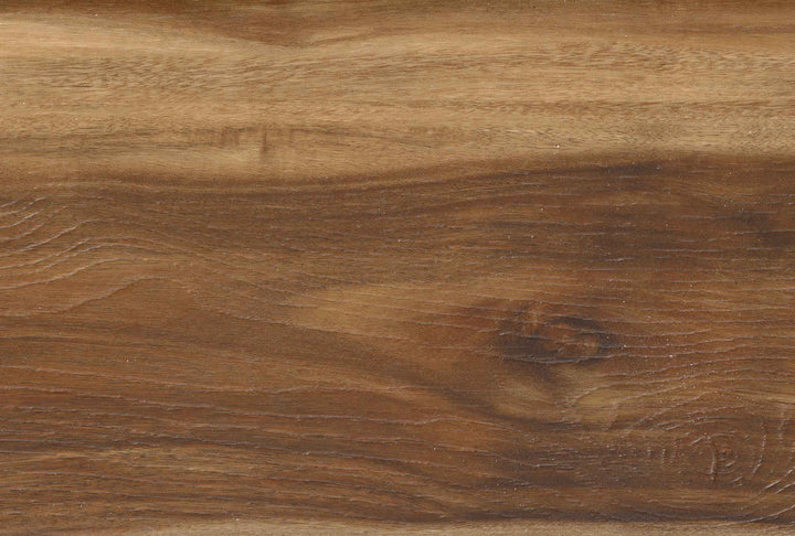 A close-up view of a medium brown wood grain surface with natural texture and subtle tonal variation.