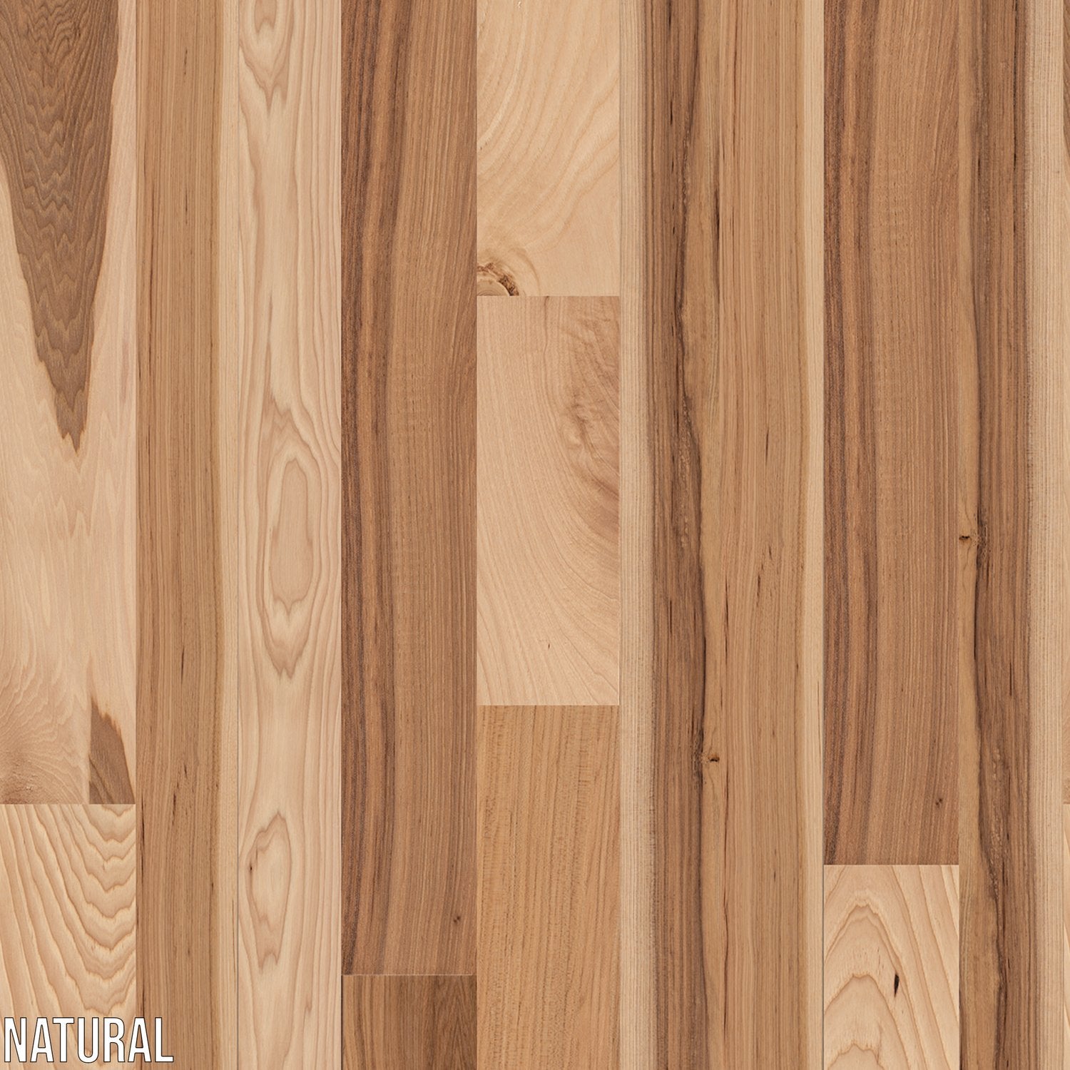SOLID HAND SCRAPED HICKORY NATURAL - 3/4
