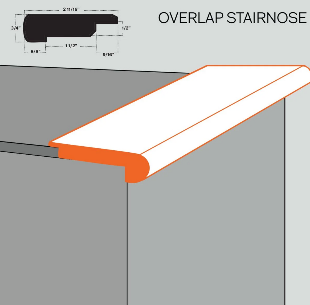 Overlap Stairnose - Solid/Engineered Hardwood - L.W.Mountain
