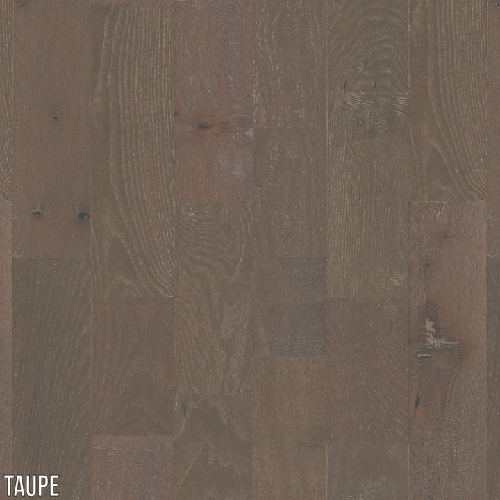 SOLID HAND-SCRAPED OAK TAUPE - 3/4" x 4-15/16" - CLASSIC COLLECTION