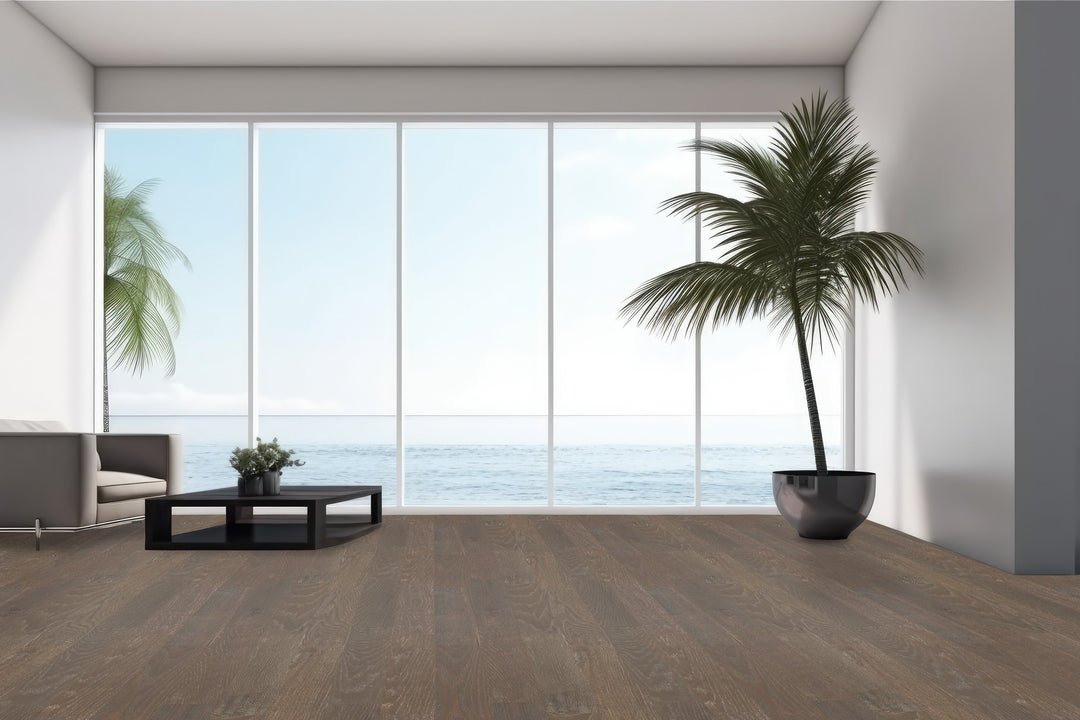 SOLID HAND-SCRAPED OAK TAUPE - 3/4" x 4-15/16" - CLASSIC COLLECTION