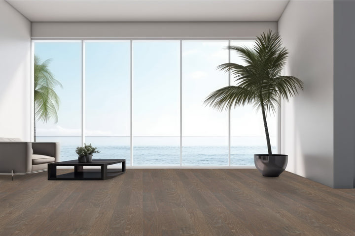 SOLID HAND-SCRAPED OAK TAUPE - 3/4" x 4-15/16" - CLASSIC COLLECTION