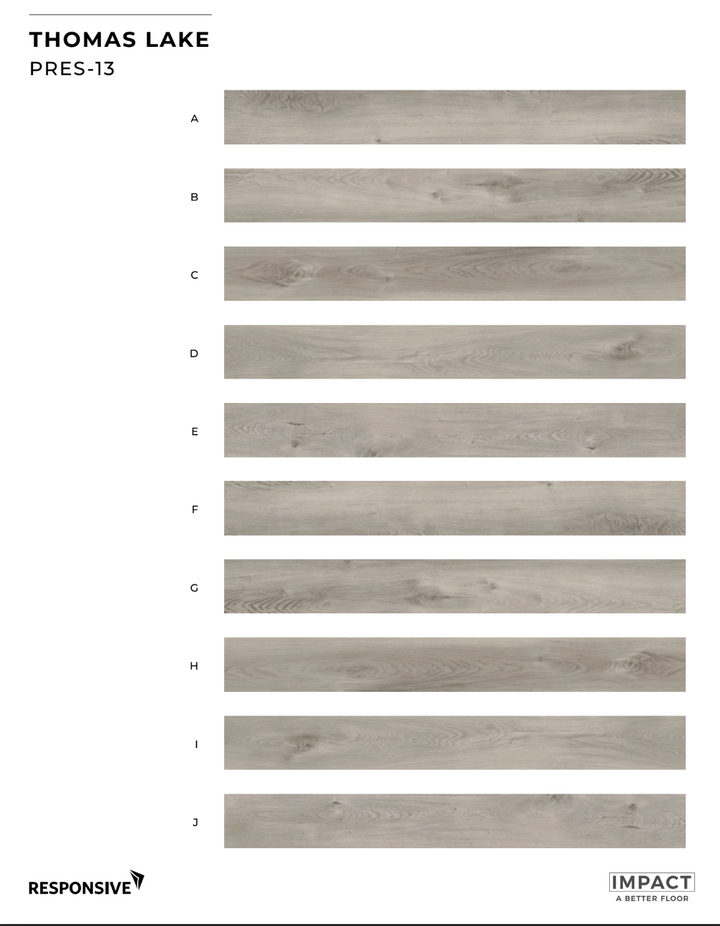 Wooden panel swatch chart with various shades labeled A to Z on a white background.