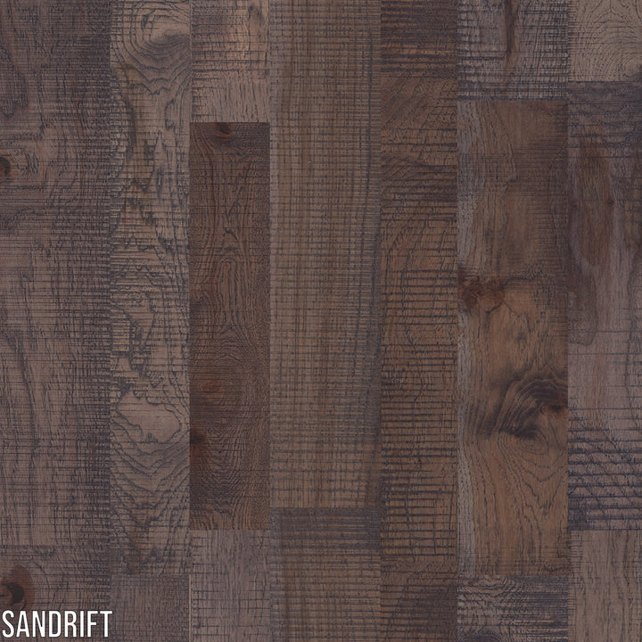 SOLID HAND SCRAPED HICKORY SANDRIFT - 3/4"(2-1/4", 3-1/2", 4-1/2") - TIMBERLAND COLLECTION