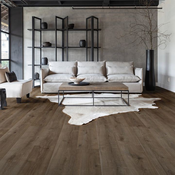 timbrcore-sequoia-altasierra-flooring with a beige ouch in a family room 