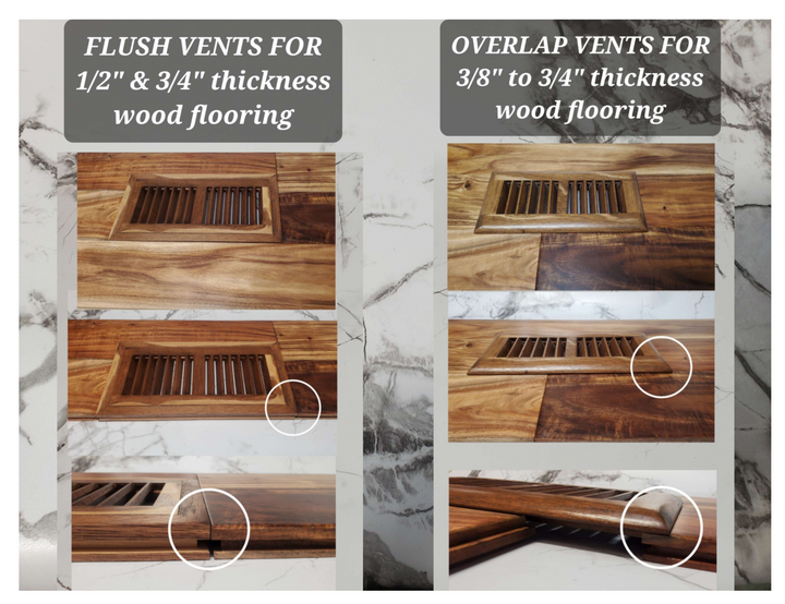 4X10 Drop-In Vent - Solid/Engineered - L.W.Mountain